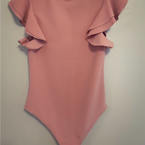 Pink Ruffled Bodysuit - Picture 2 of 2